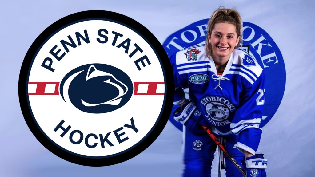 Mya Vaslet in Penn State hockey uniform